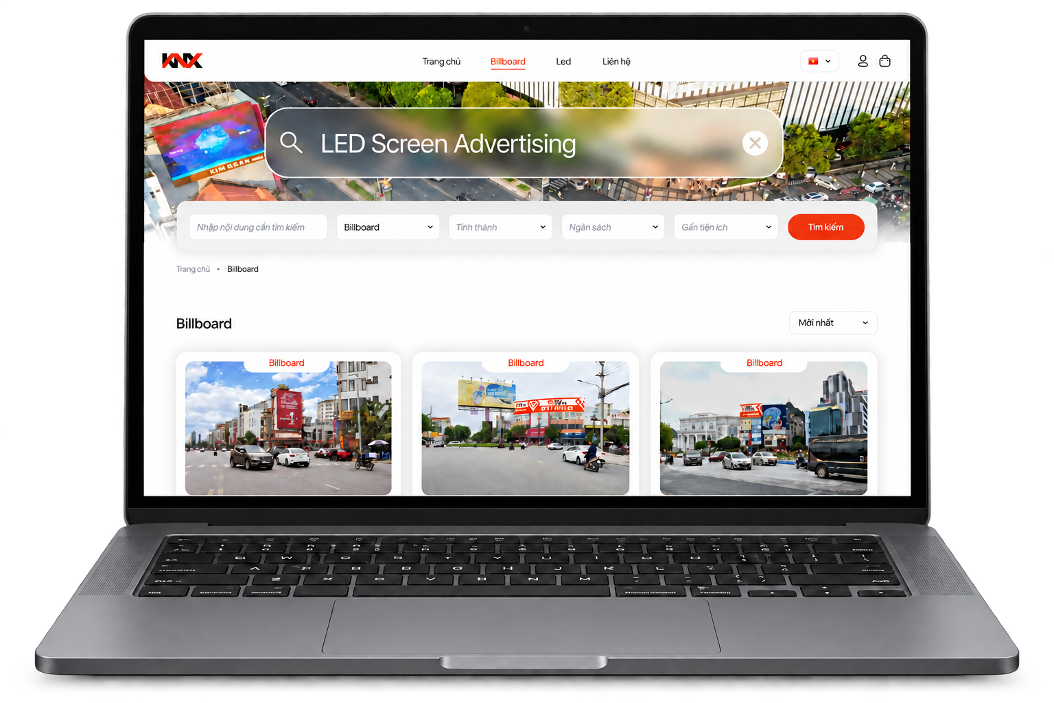 Giao diện KNX trên máy tính xách tay